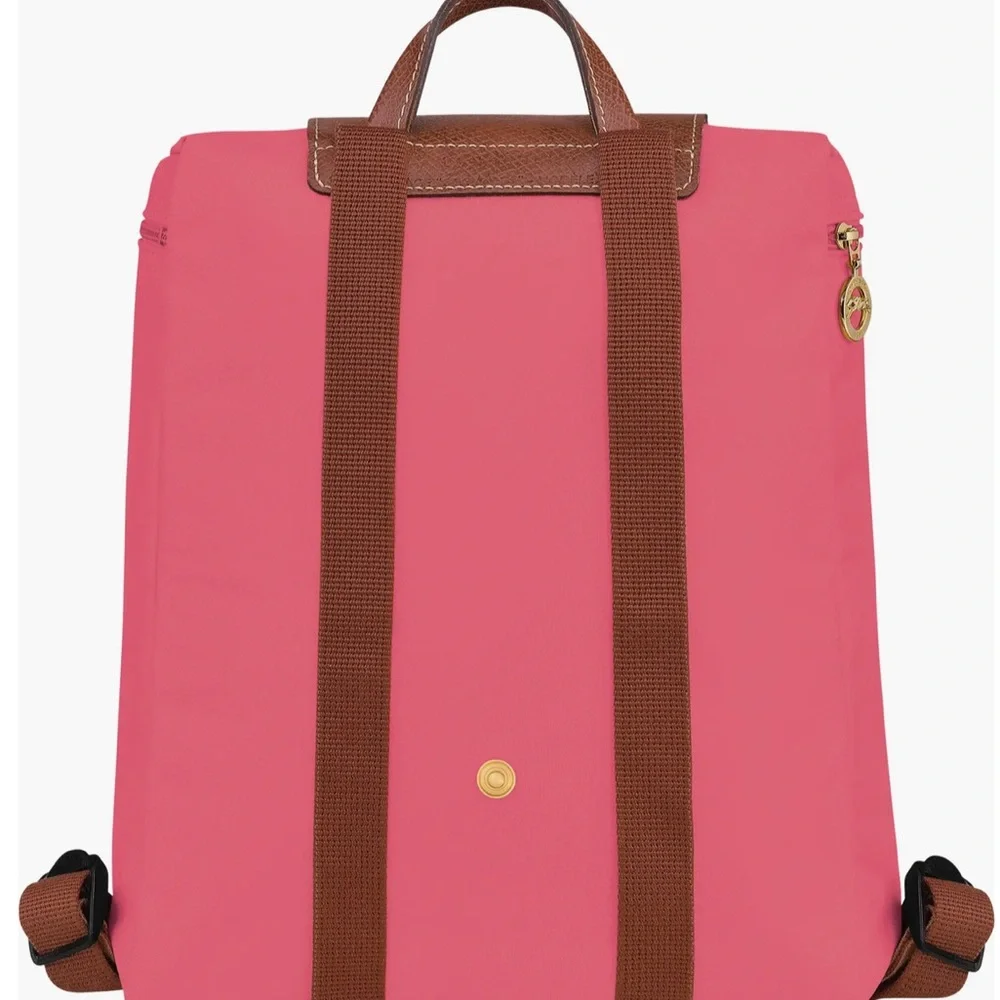 Longchamp Le Pliage Nylon Canvas Backpack Pink - Picture 2 of 5